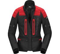Spidi Traveler 3 Evo H2Out veste textile de moto pour dames imperméable à l’eau, noir/rouge, Taille L