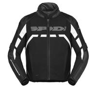 Spidi Fashion Blouson en cuir de moto Rapid H2Out imperméable noir-blanc Taille L homme