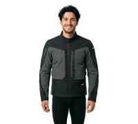 Spidi Terran Tex Blouson textile de moto, noir/gris foncé, Taille XXL