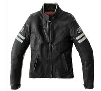 Spidi Vintage, femme veste en cuir 40 Noir/Gris Noir/Gris
