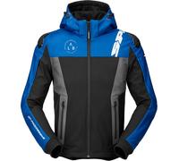 Spidi Warrior Sweat à capuche moto, noir/bleu, Taille XXL