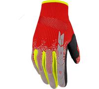 Spidi X-Knit Gants de moto, noir-rouge, taille L pour homme