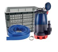 SPID'O CLASSIC VCDC-500 - Kit inondation complet avec pompe d’évacuation 500 W, caisse, collier de serrage et tuyau d'évacuation
