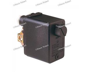 SPIDO - Contacteur Manométrique XMP6 Bipolaire/Tripolaire - Non Câblé - Avec Interrupteur et Prise Manomètre - Réglage 2 à 3,5 Bars - 230/400 V