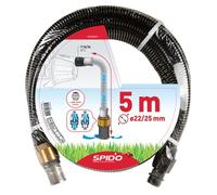 SPID'O - Kit d’aspiration 5 m Ø22/25 mm avec clapet anti-retour laiton