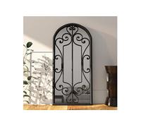 Spiegel 100x45 cm ijzer zwart3093544
