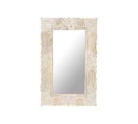 Spiegel 80x50 cm massief mangohout wit321633