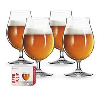 Spiegelau Beer Classics 4991974 Lot de 4 Verres Transparents Motif Tulipes 18,8 x 18,8 x 16,5 cm