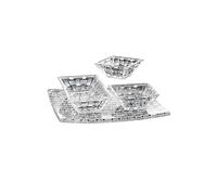 Spiegelau & Nachtmann Lot de 2 Assiettes de Service, Transparent, 4 Teile