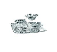 Spiegelau & Nachtmann Assiettes de service transparentes – Lot de 2 (4 pièces)