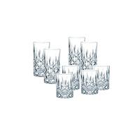 Spiegelau & Nachtmann Nobelesse Lot de 4 Verres à Whisky + 4 Verres longdrink