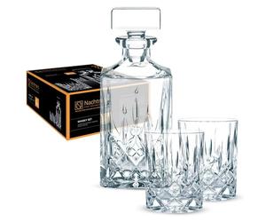 Spiegelau & Nachtmann Set en Cristal 1 décanteur + 2 Verres à Whisky Transparent
