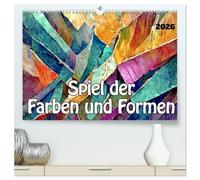 Spiel der Farben und Formen (hochwertiger Premium Wandkalender 2026 DIN A2 quer), Kunstdruck in Hochglanz: Ein Kaleidoskop gegenstandsloser Bilder