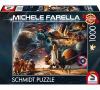 Spiele 58539 Puzzle De 1 000 Pièces Pour Fascination Spatiale, Voyage Dans Des Galaxies Lointaines, Michele Farella, Multicolore