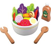 Spielmaus Ensemble de Salade de Cuisine en Bois 30 pièces