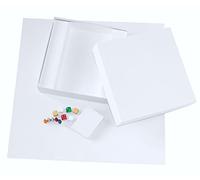 Spieltz Kit créatif à bricoler soi-même : jeu de société vide (plateau de jeu + boîte) + accessoires de jeu de société (grand jeu de société vierge + kit créatif Noël)