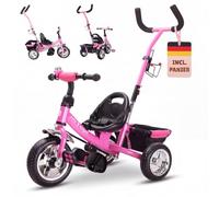 Spielwerk® Tricycle 2en1 Evolutif Rose pour Enfants