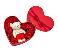 spier Cadeau de la Saint-Valentin - 10 pièces de Fleurs parfumées Cadeau Rose boîte Bouquet Festival Cadeau pour Anniversaire Anniversaire Mariage