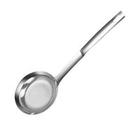 Spier Skimmer Ladle - Cuillère en fil métallique, passoire à huile, ustensile de cuisson en acier inoxydable, scoop en maille à frire, séparateur de graisse avec une longue poignée pour les boulettes,