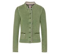 SPIETH & WENSKY Cardigan 'Alexa' vert / vert foncé / blanc, Taille L