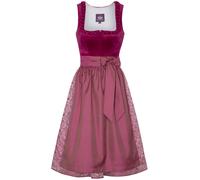 SPIETH & WENSKY Dirndl 'Gloria' rose / rose foncé / blanc, Taille 34