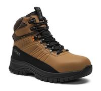 SPIEZ Chaussures de Sécurité Hommes S2 - Chaussures De Travail Légères Avec Embout Composite, Antidérapantes, Déperlantes & Antistatiques Marron, EU 45