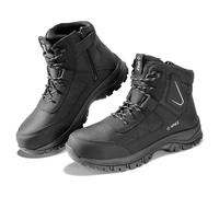 SPIEZ S3 Chaussures de Sécurité Hommes - Bottes avec Embout Acier, Imperméables, Kevlar Anti-Perforation, SRC Antidérapantes & Antistatiques Chaussures de Travail Chantier & Industrie, Noir EU 44