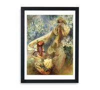Spiffing Prints Alphonse Mucha - Madonna of the Lilies - Medium - Affiche encadrée