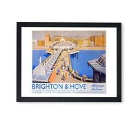 Spiffing Prints Brighton and Hove Railway Petite affiche encadrée