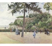 Spiffing Prints Camille Pissarro - La Jardin de la Ville Pontoise - Large - Semi Gloss Print