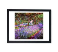 Spiffing Prints Claude Monet - The Artist's Garden at Giverny 1900 - Medium - Affiche encadrée