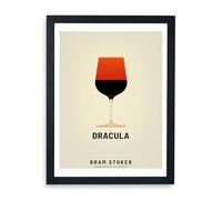 Spiffing Prints Dracula - Collection de livres classiques - Idée cadeau unique - Extra large - Impression encadrée