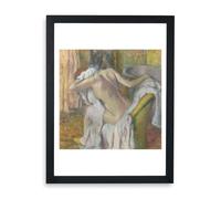Spiffing Prints Edgar Degas Affiche encadrée « After the Bath Woman Drying Her Self » (1) - Taille XL