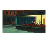 Spiffing Prints Edward Hopper - Nighthawks - Medium - Semi Gloss - Unframed