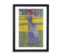 Spiffing Prints Georges Seurat Affiche encadrée Femme avec parasol Taille XL