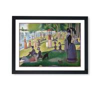 Spiffing Prints Georges Seurat - Dimanche après-midi sur l'île de la Grande Jatte - Affiche encadrée - Taille XL