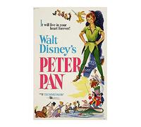 Spiffing Prints Walt Disney Peter Pan 1953 - Petit - Semi brillant - Sans cadre