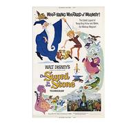 Spiffing Prints Walt Disney The Sword In The Stone Film giclée - Grand - Mat - Sans cadre