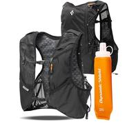 Spigen A721 Gilet de Course d'hydratation avec flasque de 500 ML Incluse - Stockage de 5 L, Support de téléphone sécurisé, Ajustement réglable pour la Course sur Route - L/XL, Noir