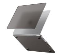 Spigen Air Skin Coque Compatible avec MacBook Pro 14 M5 Pro/M5 Max(2026), M5(2025), M4/M3/M2/M1/Pro/Max (2024/23/21) étui Rigide translucide Transparent - Noir Givré