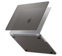 Spigen Air Skin Coque Compatible avec MacBook Pro 16 M5 Pro/M5 Max(2026), M4/M3/M2/M1/Pro/Max (2024/23/21) étui Rigide translucide Transparent - Noir Givré