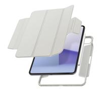 Spigen AirSkin Pro Coque Compatible avec iPad Pro 11 Pouces M5/M4 (2025-2024) Étui avec Couvercle magnétique Amovible et Rangement de Stylo - Gris