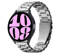 Spigen Ajustement Moderne pour Samsung Galaxy Watch 7 44/40 mm, FE, 6/5/4, Classic 6 47/43 mm, 5 Pro 45 mm, 4 Classic 46/42 mm, 3 41 mm, Bracelet Actif 1 et 2 - Argent