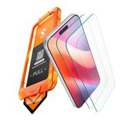 Spigen AlignMaster S Verre Trempé [2P] pour iPhone 18 Pro Max/17 Pro Max | Installation facile, Dureté 9H, Clarté cristalline, Anti-traces, Sensibilité tactile, Compatible coques, Protection écran