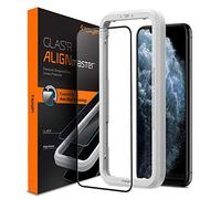 Spigen AlignMaster Verre Trempé compatible avec iPhone 11 Pro Max, Couverture complète, Résistant aux Rayures, 9H Protection écran
