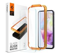Spigen AlignMaster Verre Trempé compatible avec Samsung Galaxy A35 5G, 2 Pièces, Résistant aux Rayures, 9H Protection écran
