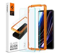 Spigen AlignMaster Verre Trempé compatible avec Sony Xperia 1 VIII, Xperia 1 VII, Xperia 1 VI, 2 Pièces, Résistant aux Rayures, 9H Protection écran
