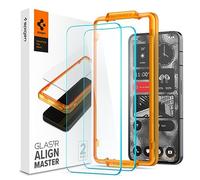 Spigen AlignMaster Verre Trempé [Lot de 2] pour Nothing phone (2) | Cadre inclus, Dureté 9H, Clarté cristalline, Anti-traces, Sensibilité tactile, Compatible coques, Protection écran