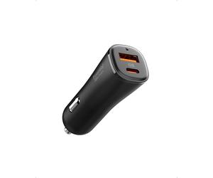Spigen ArcStation 48W Chargeur Allume Cigare Voiture USB C & A Rapide, Compact PD/QC 3.0 PPS 30W+18W, Compatible avec iPhone 17/17e/16/15/14 Samsung S26/S25/S24 Pixel 10a/10/9