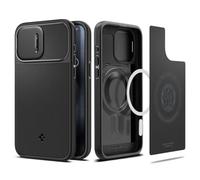 Spigen Aspect Armor MagFit Coque Compatible avec iPhone 15 Pro Max Compatible avec MagSafe - Noir